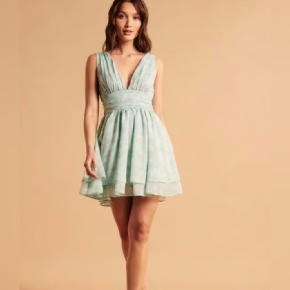 Abercrombie & Fitch Light Mint Green Mini Dress